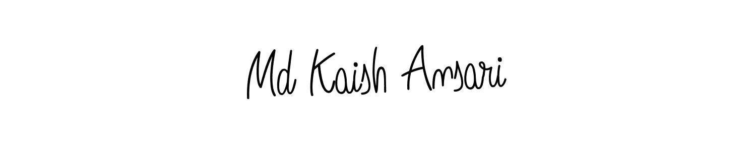 You should practise on your own different ways (Angelique-Rose-font-FFP) to write your name (Md Kaish Ansari) in signature. don't let someone else do it for you. Md Kaish Ansari signature style 5 images and pictures png