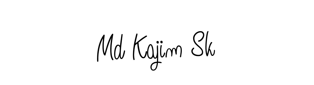 Make a beautiful signature design for name Md Kajim Sk. With this signature (Angelique-Rose-font-FFP) style, you can create a handwritten signature for free. Md Kajim Sk signature style 5 images and pictures png