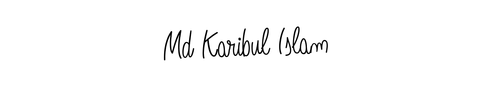 How to make Md Karibul Islam signature? Angelique-Rose-font-FFP is a professional autograph style. Create handwritten signature for Md Karibul Islam name. Md Karibul Islam signature style 5 images and pictures png