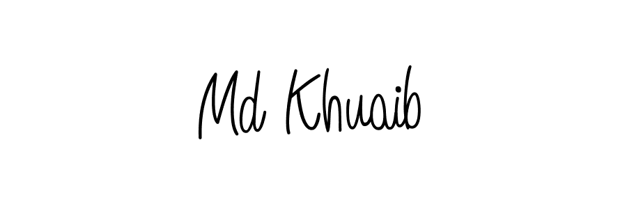 Angelique-Rose-font-FFP is a professional signature style that is perfect for those who want to add a touch of class to their signature. It is also a great choice for those who want to make their signature more unique. Get Md Khuaib name to fancy signature for free. Md Khuaib signature style 5 images and pictures png