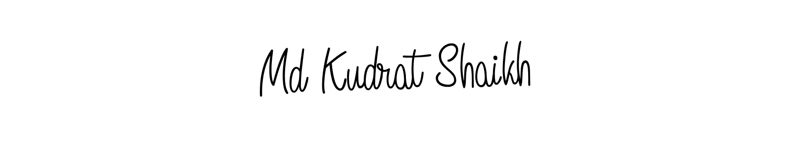 The best way (Angelique-Rose-font-FFP) to make a short signature is to pick only two or three words in your name. The name Md Kudrat Shaikh include a total of six letters. For converting this name. Md Kudrat Shaikh signature style 5 images and pictures png