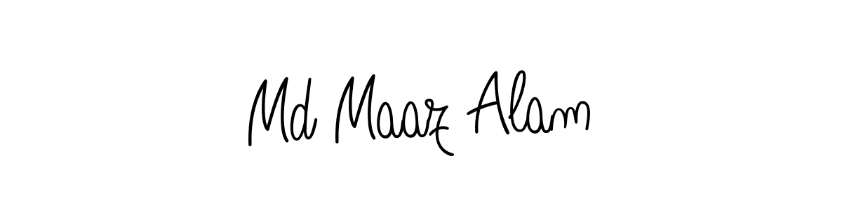 You should practise on your own different ways (Angelique-Rose-font-FFP) to write your name (Md Maaz Alam) in signature. don't let someone else do it for you. Md Maaz Alam signature style 5 images and pictures png