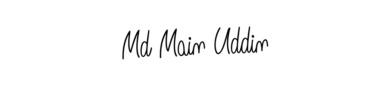 Create a beautiful signature design for name Md Main Uddin. With this signature (Angelique-Rose-font-FFP) fonts, you can make a handwritten signature for free. Md Main Uddin signature style 5 images and pictures png