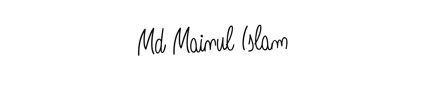 How to make Md Mainul Islam signature? Angelique-Rose-font-FFP is a professional autograph style. Create handwritten signature for Md Mainul Islam name. Md Mainul Islam signature style 5 images and pictures png