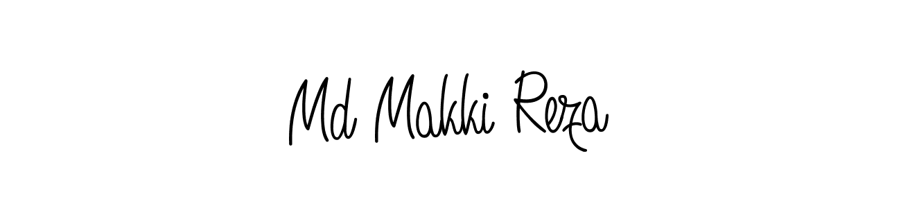 How to make Md Makki Reza name signature. Use Angelique-Rose-font-FFP style for creating short signs online. This is the latest handwritten sign. Md Makki Reza signature style 5 images and pictures png