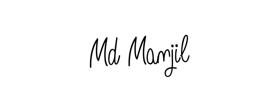 Angelique-Rose-font-FFP is a professional signature style that is perfect for those who want to add a touch of class to their signature. It is also a great choice for those who want to make their signature more unique. Get Md Manjil name to fancy signature for free. Md Manjil signature style 5 images and pictures png