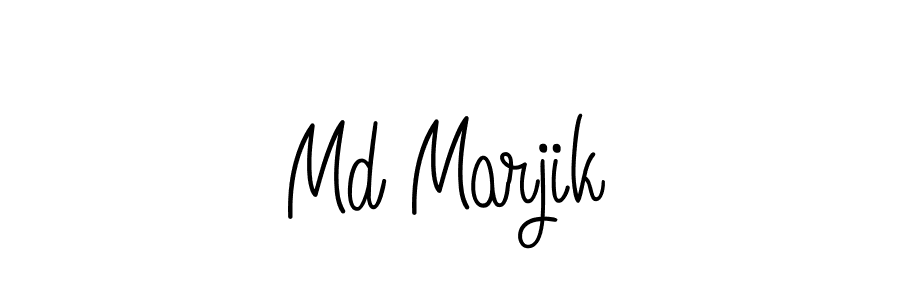 How to Draw Md Marjik signature style? Angelique-Rose-font-FFP is a latest design signature styles for name Md Marjik. Md Marjik signature style 5 images and pictures png