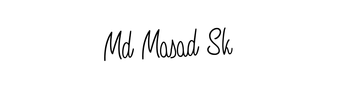 Make a beautiful signature design for name Md Masad Sk. With this signature (Angelique-Rose-font-FFP) style, you can create a handwritten signature for free. Md Masad Sk signature style 5 images and pictures png