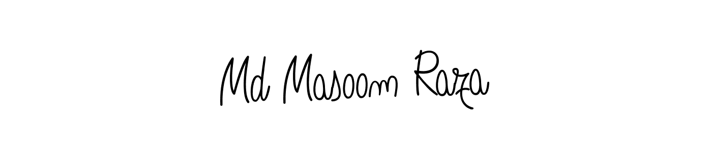 Also we have Md Masoom Raza name is the best signature style. Create professional handwritten signature collection using Angelique-Rose-font-FFP autograph style. Md Masoom Raza signature style 5 images and pictures png