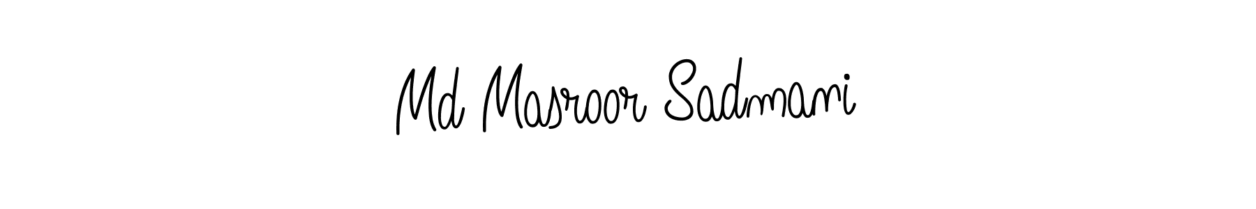 Create a beautiful signature design for name Md Masroor Sadmani. With this signature (Angelique-Rose-font-FFP) fonts, you can make a handwritten signature for free. Md Masroor Sadmani signature style 5 images and pictures png