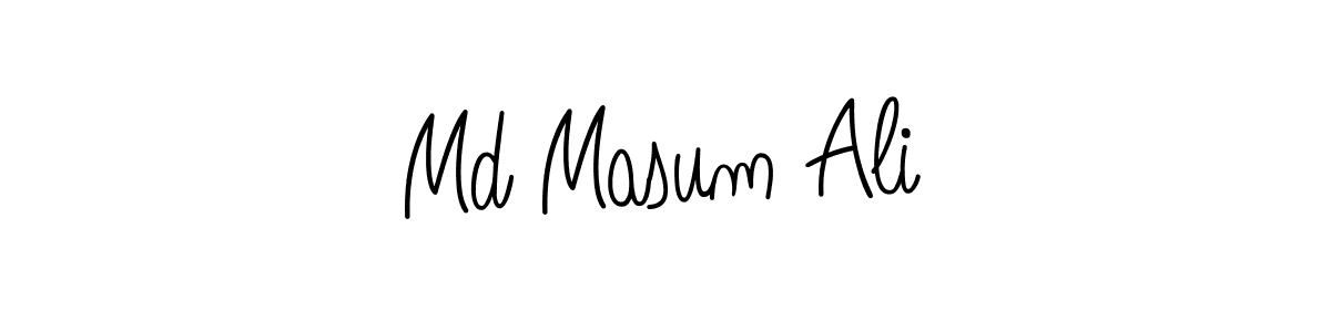 Md Masum Ali stylish signature style. Best Handwritten Sign (Angelique-Rose-font-FFP) for my name. Handwritten Signature Collection Ideas for my name Md Masum Ali. Md Masum Ali signature style 5 images and pictures png