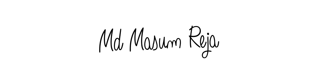 Make a beautiful signature design for name Md Masum Reja. With this signature (Angelique-Rose-font-FFP) style, you can create a handwritten signature for free. Md Masum Reja signature style 5 images and pictures png