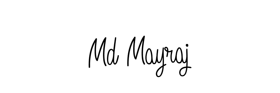 You should practise on your own different ways (Angelique-Rose-font-FFP) to write your name (Md Mayraj) in signature. don't let someone else do it for you. Md Mayraj signature style 5 images and pictures png