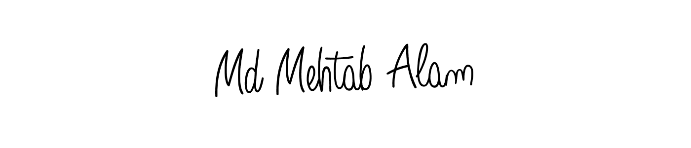 How to make Md Mehtab Alam name signature. Use Angelique-Rose-font-FFP style for creating short signs online. This is the latest handwritten sign. Md Mehtab Alam signature style 5 images and pictures png