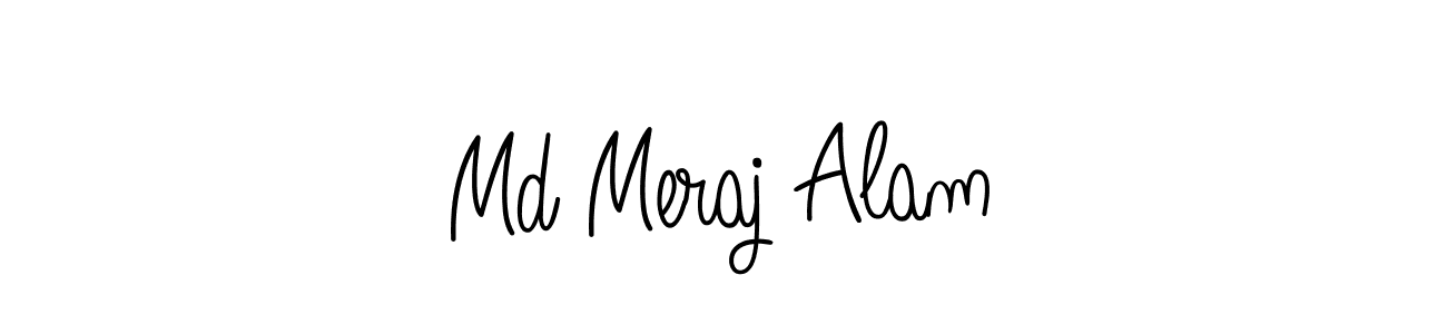 How to make Md Meraj Alam name signature. Use Angelique-Rose-font-FFP style for creating short signs online. This is the latest handwritten sign. Md Meraj Alam signature style 5 images and pictures png