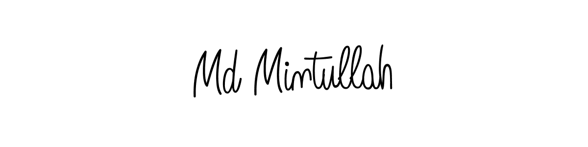 Design your own signature with our free online signature maker. With this signature software, you can create a handwritten (Angelique-Rose-font-FFP) signature for name Md Mintullah. Md Mintullah signature style 5 images and pictures png