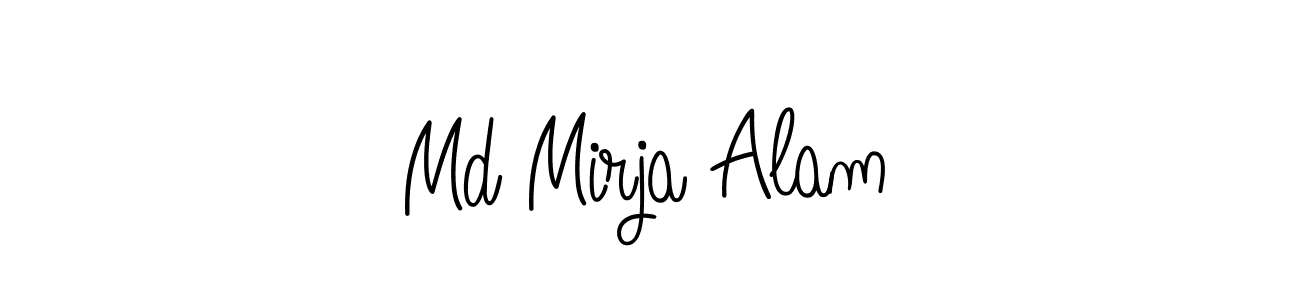 How to make Md Mirja Alam signature? Angelique-Rose-font-FFP is a professional autograph style. Create handwritten signature for Md Mirja Alam name. Md Mirja Alam signature style 5 images and pictures png