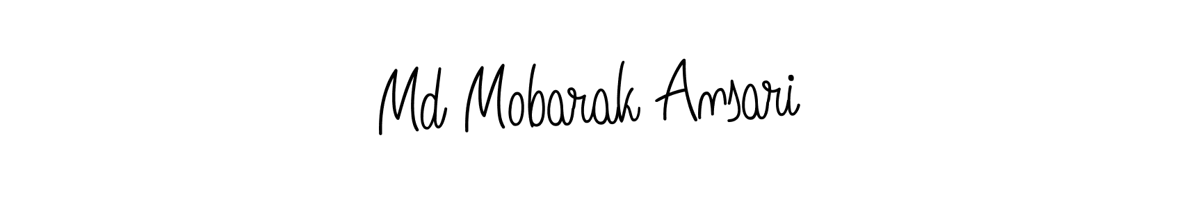 How to make Md Mobarak Ansari name signature. Use Angelique-Rose-font-FFP style for creating short signs online. This is the latest handwritten sign. Md Mobarak Ansari signature style 5 images and pictures png