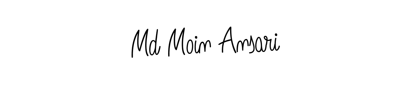 Use a signature maker to create a handwritten signature online. With this signature software, you can design (Angelique-Rose-font-FFP) your own signature for name Md Moin Ansari. Md Moin Ansari signature style 5 images and pictures png