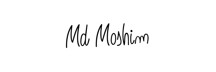 Also we have Md Moshim name is the best signature style. Create professional handwritten signature collection using Angelique-Rose-font-FFP autograph style. Md Moshim signature style 5 images and pictures png