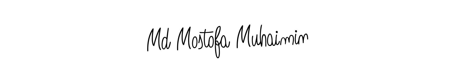Make a beautiful signature design for name Md Mostofa Muhaimin. With this signature (Angelique-Rose-font-FFP) style, you can create a handwritten signature for free. Md Mostofa Muhaimin signature style 5 images and pictures png