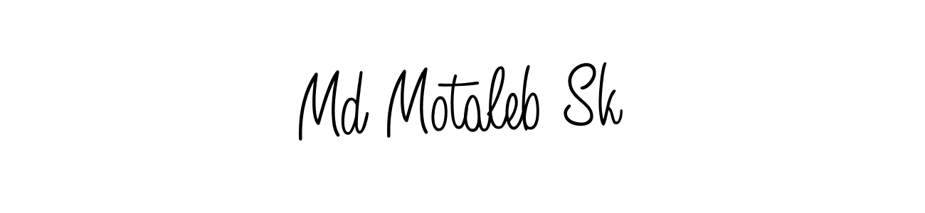 How to Draw Md Motaleb Sk signature style? Angelique-Rose-font-FFP is a latest design signature styles for name Md Motaleb Sk. Md Motaleb Sk signature style 5 images and pictures png