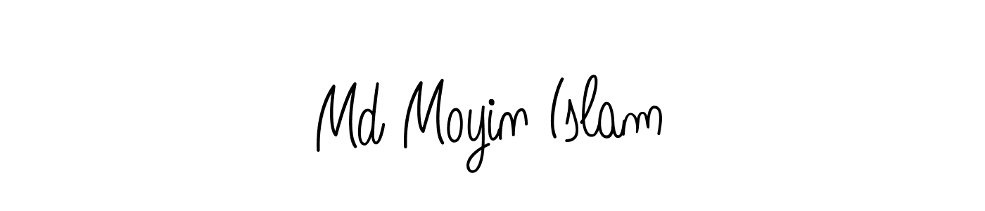 Make a beautiful signature design for name Md Moyin Islam. With this signature (Angelique-Rose-font-FFP) style, you can create a handwritten signature for free. Md Moyin Islam signature style 5 images and pictures png