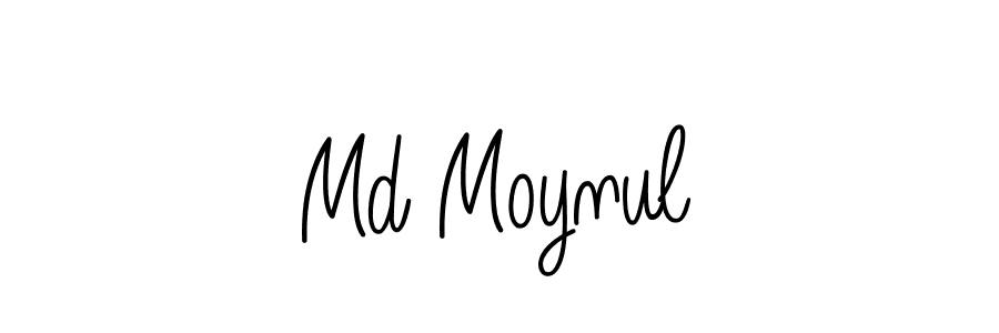 Use a signature maker to create a handwritten signature online. With this signature software, you can design (Angelique-Rose-font-FFP) your own signature for name Md Moynul. Md Moynul signature style 5 images and pictures png