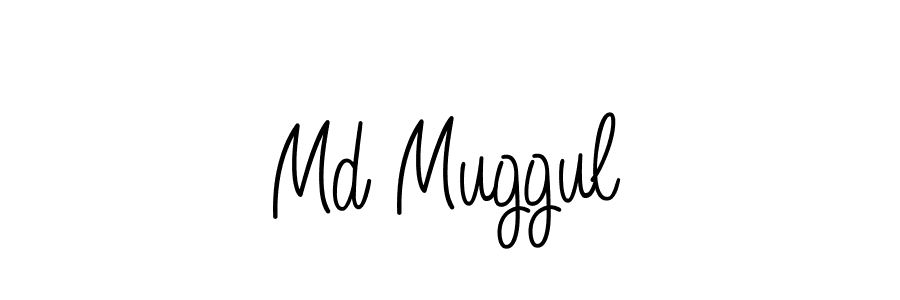 Make a beautiful signature design for name Md Muggul. With this signature (Angelique-Rose-font-FFP) style, you can create a handwritten signature for free. Md Muggul signature style 5 images and pictures png