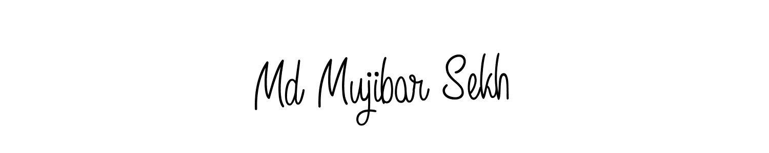 Md Mujibar Sekh stylish signature style. Best Handwritten Sign (Angelique-Rose-font-FFP) for my name. Handwritten Signature Collection Ideas for my name Md Mujibar Sekh. Md Mujibar Sekh signature style 5 images and pictures png