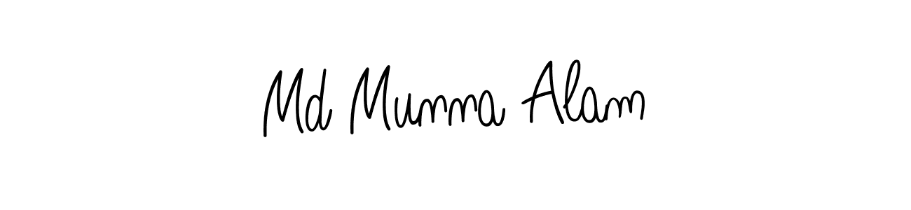 This is the best signature style for the Md Munna Alam name. Also you like these signature font (Angelique-Rose-font-FFP). Mix name signature. Md Munna Alam signature style 5 images and pictures png