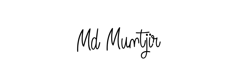 Create a beautiful signature design for name Md Muntjir. With this signature (Angelique-Rose-font-FFP) fonts, you can make a handwritten signature for free. Md Muntjir signature style 5 images and pictures png