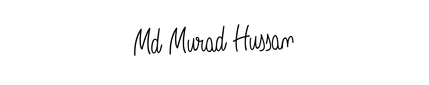 Md Murad Hussan stylish signature style. Best Handwritten Sign (Angelique-Rose-font-FFP) for my name. Handwritten Signature Collection Ideas for my name Md Murad Hussan. Md Murad Hussan signature style 5 images and pictures png