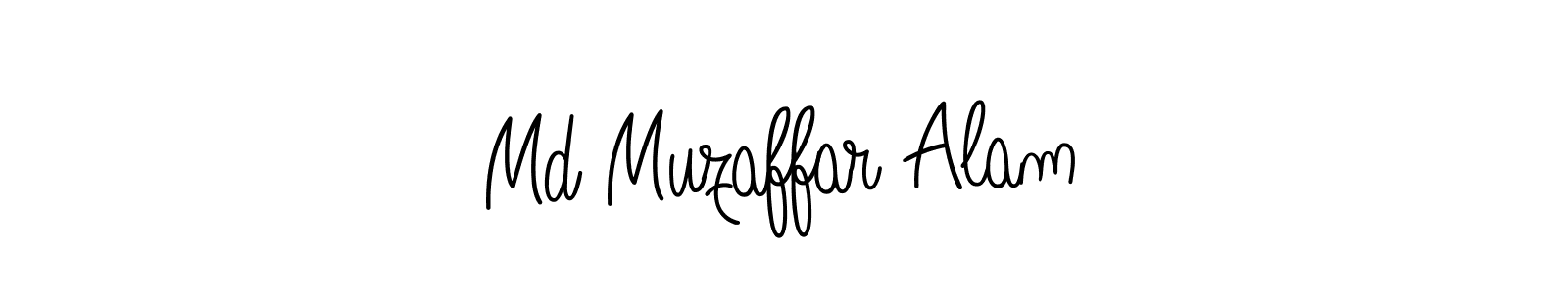 Use a signature maker to create a handwritten signature online. With this signature software, you can design (Angelique-Rose-font-FFP) your own signature for name Md Muzaffar Alam. Md Muzaffar Alam signature style 5 images and pictures png