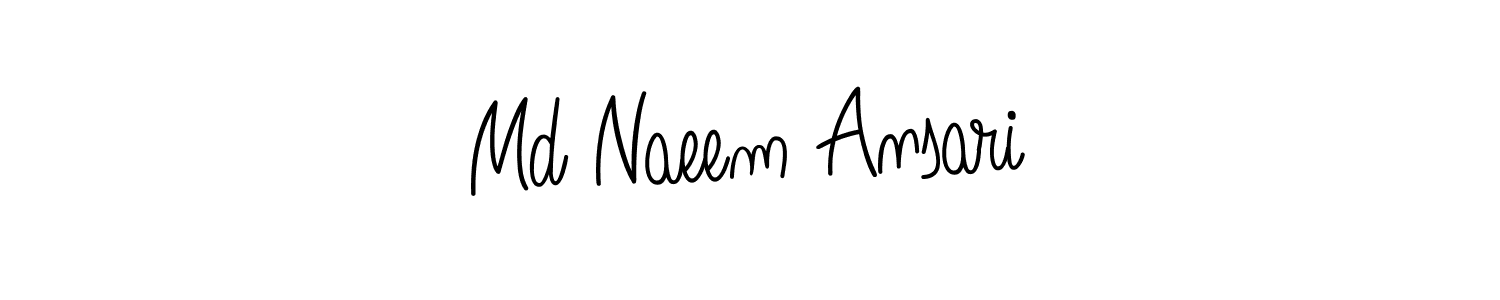 Md Naeem Ansari stylish signature style. Best Handwritten Sign (Angelique-Rose-font-FFP) for my name. Handwritten Signature Collection Ideas for my name Md Naeem Ansari. Md Naeem Ansari signature style 5 images and pictures png