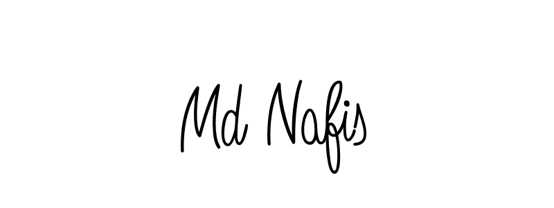 The best way (Angelique-Rose-font-FFP) to make a short signature is to pick only two or three words in your name. The name Md Nafis include a total of six letters. For converting this name. Md Nafis signature style 5 images and pictures png
