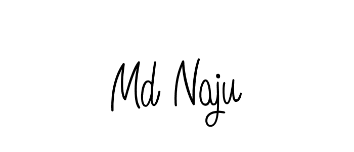 The best way (Angelique-Rose-font-FFP) to make a short signature is to pick only two or three words in your name. The name Md Naju include a total of six letters. For converting this name. Md Naju signature style 5 images and pictures png