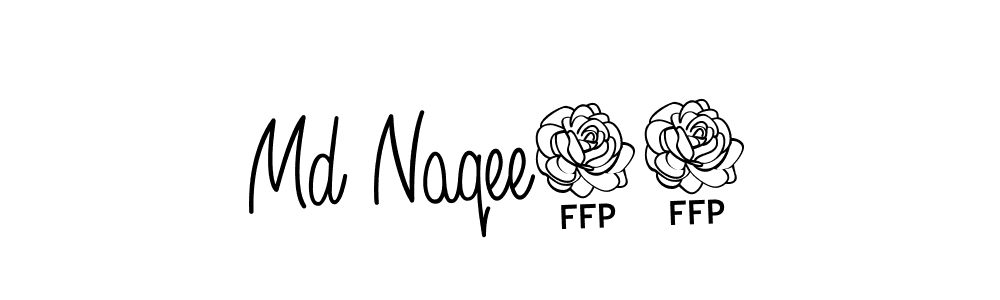 Design your own signature with our free online signature maker. With this signature software, you can create a handwritten (Angelique-Rose-font-FFP) signature for name Md Naqee08. Md Naqee08 signature style 5 images and pictures png