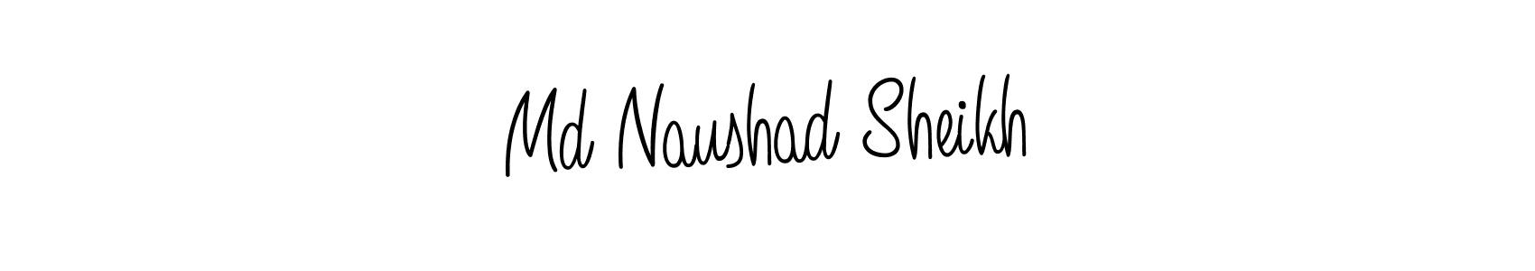 How to Draw Md Naushad Sheikh signature style? Angelique-Rose-font-FFP is a latest design signature styles for name Md Naushad Sheikh. Md Naushad Sheikh signature style 5 images and pictures png