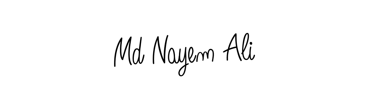 This is the best signature style for the Md Nayem Ali name. Also you like these signature font (Angelique-Rose-font-FFP). Mix name signature. Md Nayem Ali signature style 5 images and pictures png