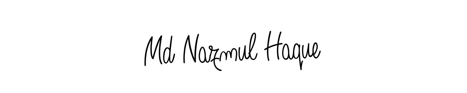 Make a beautiful signature design for name Md Nazmul Haque. With this signature (Angelique-Rose-font-FFP) style, you can create a handwritten signature for free. Md Nazmul Haque signature style 5 images and pictures png