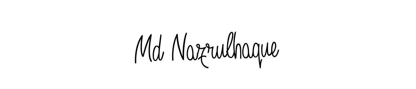 This is the best signature style for the Md Nazrulhaque name. Also you like these signature font (Angelique-Rose-font-FFP). Mix name signature. Md Nazrulhaque signature style 5 images and pictures png