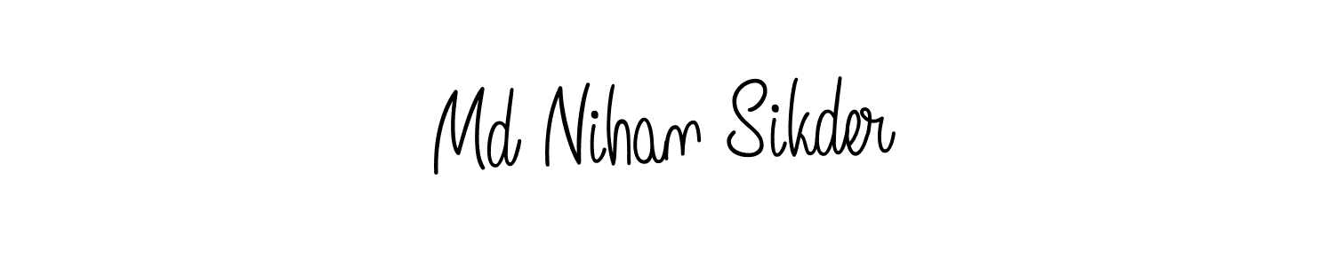 Check out images of Autograph of Md Nihan Sikder name. Actor Md Nihan Sikder Signature Style. Angelique-Rose-font-FFP is a professional sign style online. Md Nihan Sikder signature style 5 images and pictures png