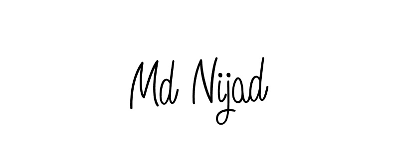 You should practise on your own different ways (Angelique-Rose-font-FFP) to write your name (Md Nijad) in signature. don't let someone else do it for you. Md Nijad signature style 5 images and pictures png