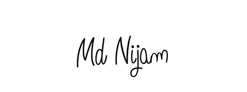 How to make Md Nijam signature? Angelique-Rose-font-FFP is a professional autograph style. Create handwritten signature for Md Nijam name. Md Nijam signature style 5 images and pictures png