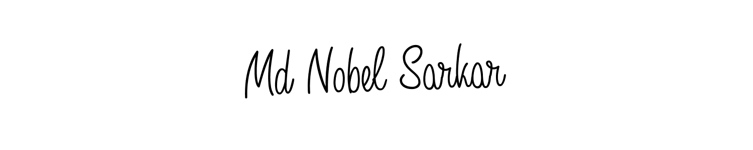 Make a beautiful signature design for name Md Nobel Sarkar. With this signature (Angelique-Rose-font-FFP) style, you can create a handwritten signature for free. Md Nobel Sarkar signature style 5 images and pictures png