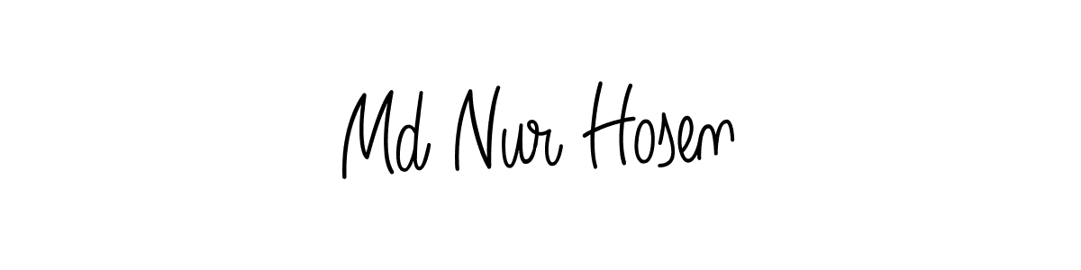 Also we have Md Nur Hosen name is the best signature style. Create professional handwritten signature collection using Angelique-Rose-font-FFP autograph style. Md Nur Hosen signature style 5 images and pictures png