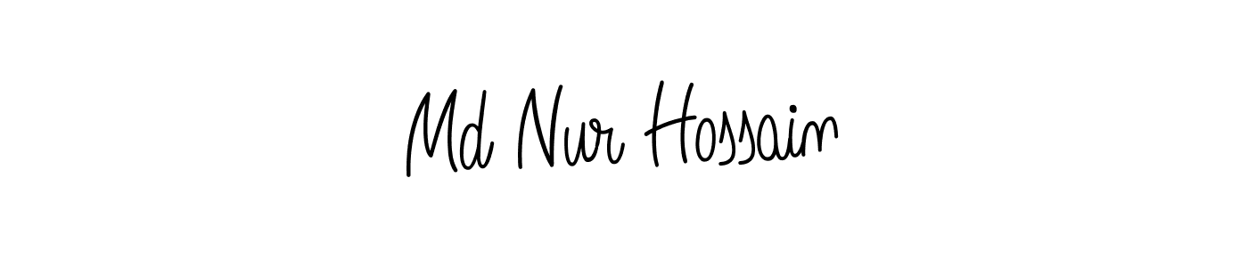 Make a beautiful signature design for name Md Nur Hossain. With this signature (Angelique-Rose-font-FFP) style, you can create a handwritten signature for free. Md Nur Hossain signature style 5 images and pictures png