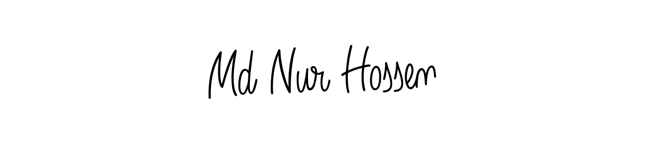 Make a beautiful signature design for name Md Nur Hossen. With this signature (Angelique-Rose-font-FFP) style, you can create a handwritten signature for free. Md Nur Hossen signature style 5 images and pictures png