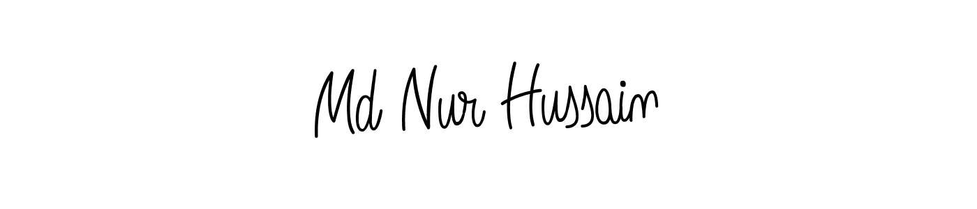 Design your own signature with our free online signature maker. With this signature software, you can create a handwritten (Angelique-Rose-font-FFP) signature for name Md Nur Hussain. Md Nur Hussain signature style 5 images and pictures png